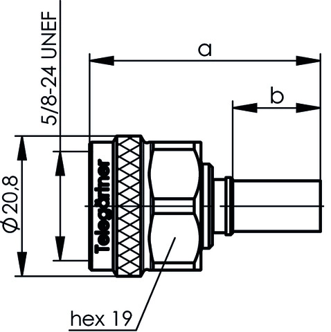 TELEGÄRTNER N-Stecker Crimp G37 (2.7/7.3  LMR400)