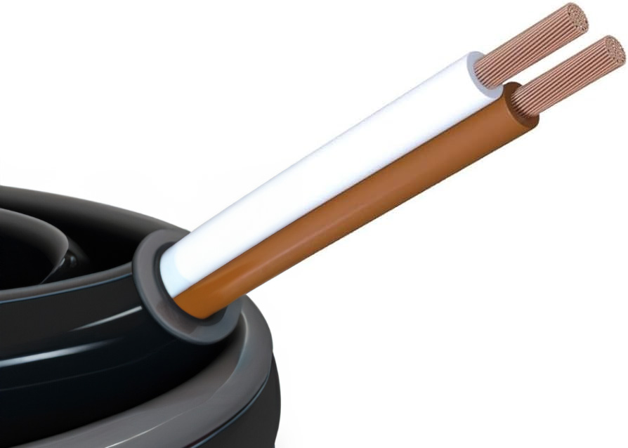 CABLE 2x0,5mm² round control cable